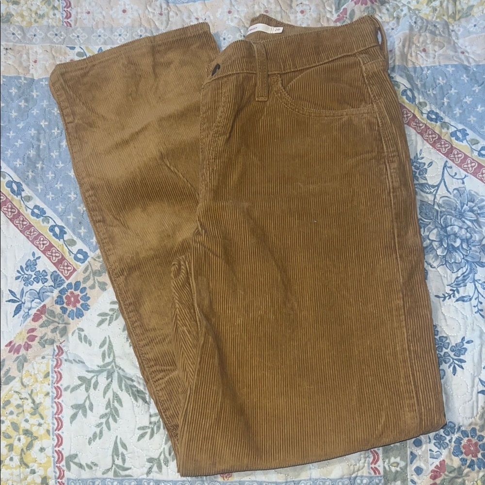 Brown Corduroy Women's Pants